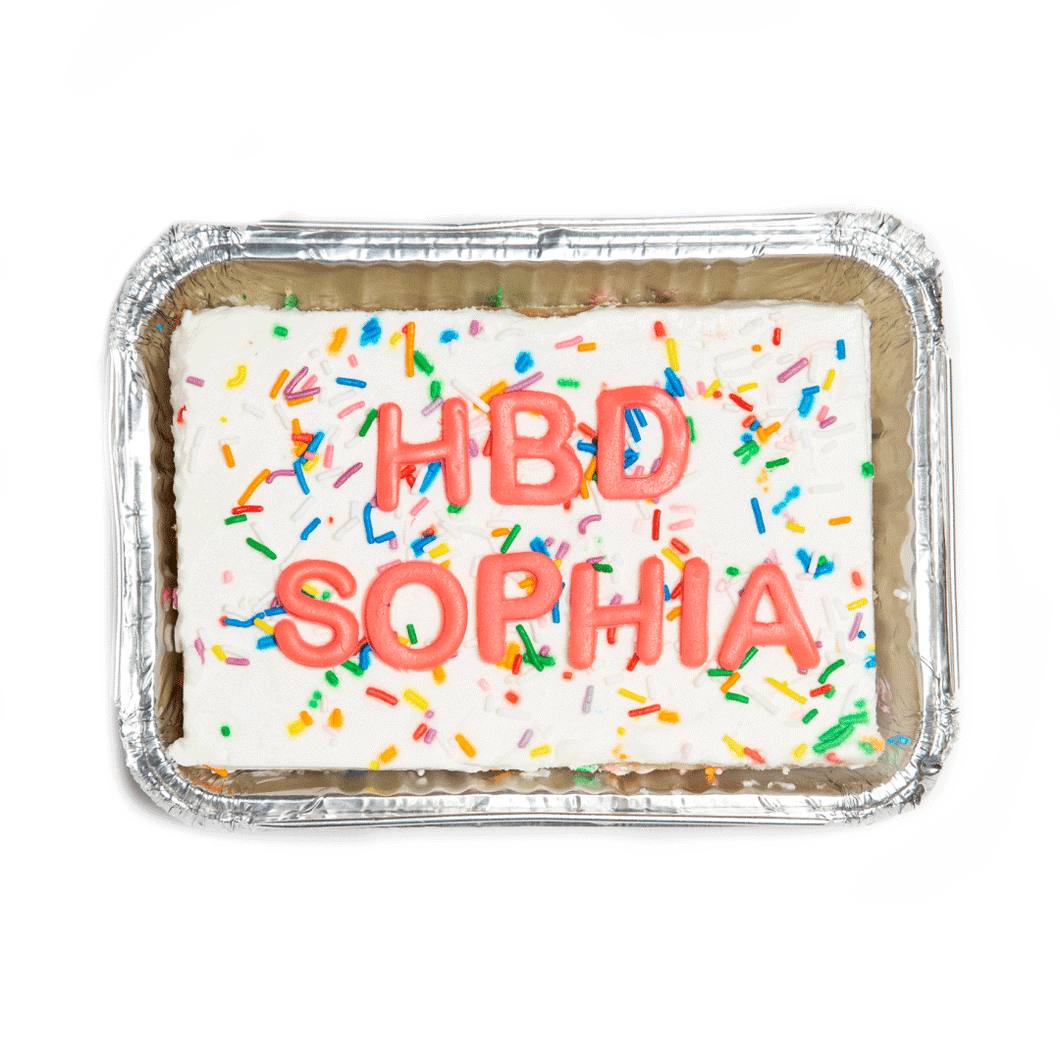 HBD Birthday Cake